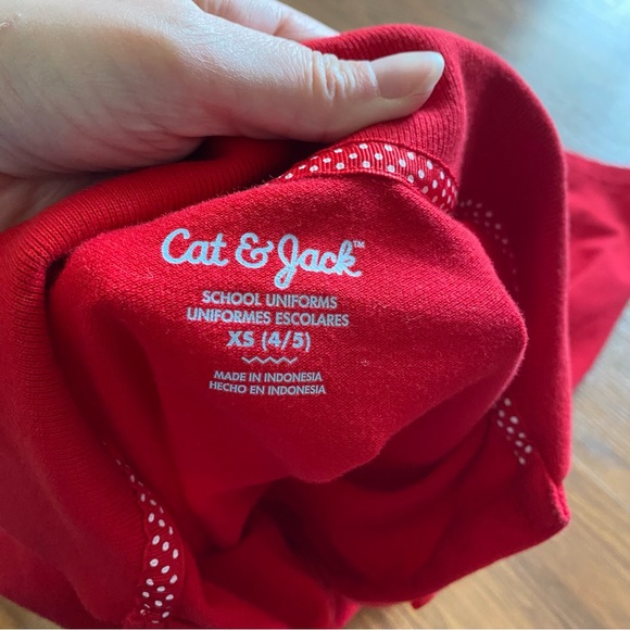 Cat & Jack size xs (4/5) red uniform dress - Picture 3 of 4